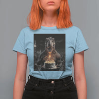 Funny Birthday Dinosaur T Shirt For Women Prehistoric Party Celebration