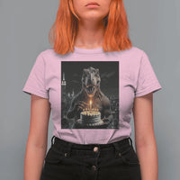 Funny Birthday Dinosaur T Shirt For Women Prehistoric Party Celebration