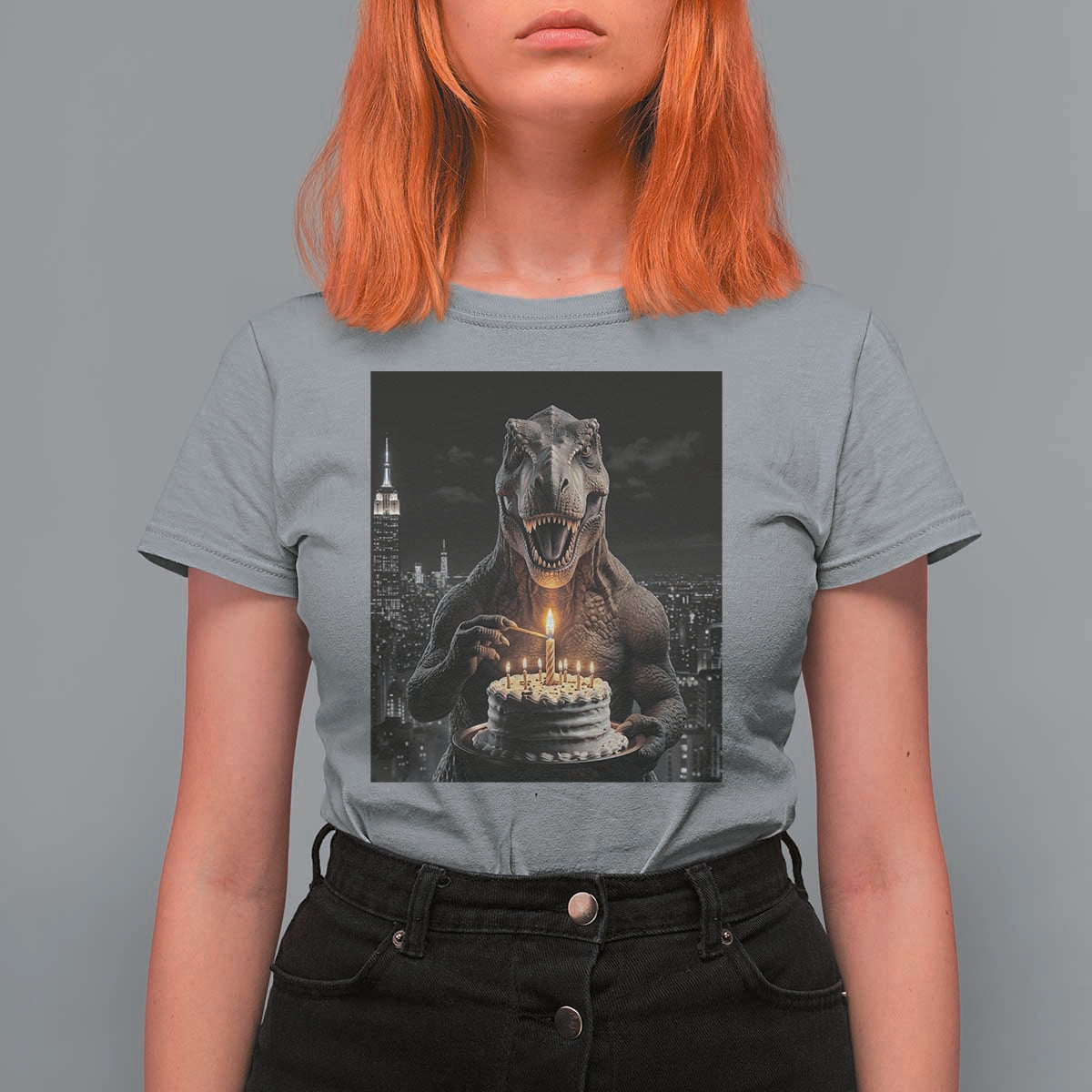 Funny Birthday Dinosaur T Shirt For Women Prehistoric Party Celebration
