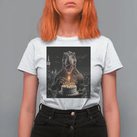 Funny Birthday Dinosaur T Shirt For Women Prehistoric Party Celebration