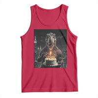 Funny Birthday Dinosaur Tank Top Prehistoric Party Celebration