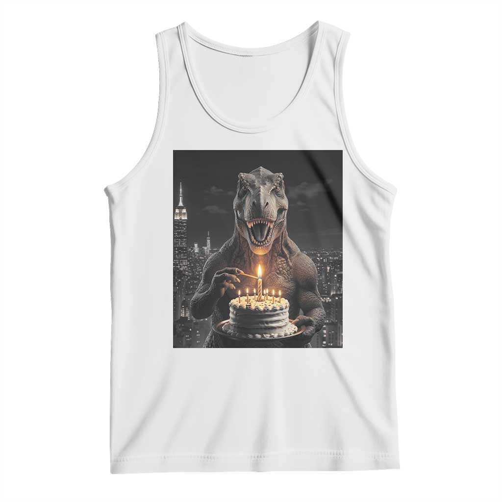 Funny Birthday Dinosaur Tank Top Prehistoric Party Celebration