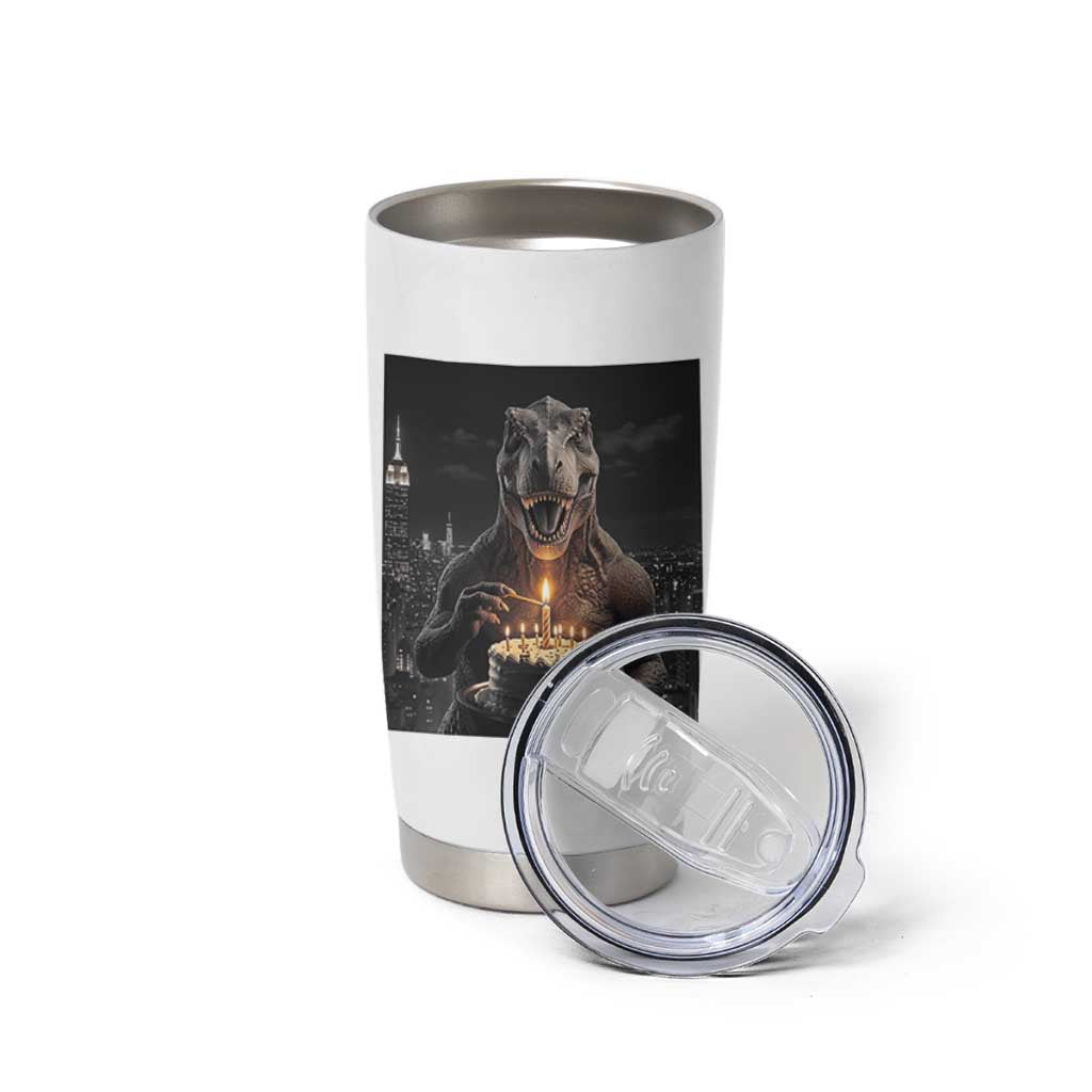 Funny Birthday Dinosaur Tumbler Cup Prehistoric Party Celebration