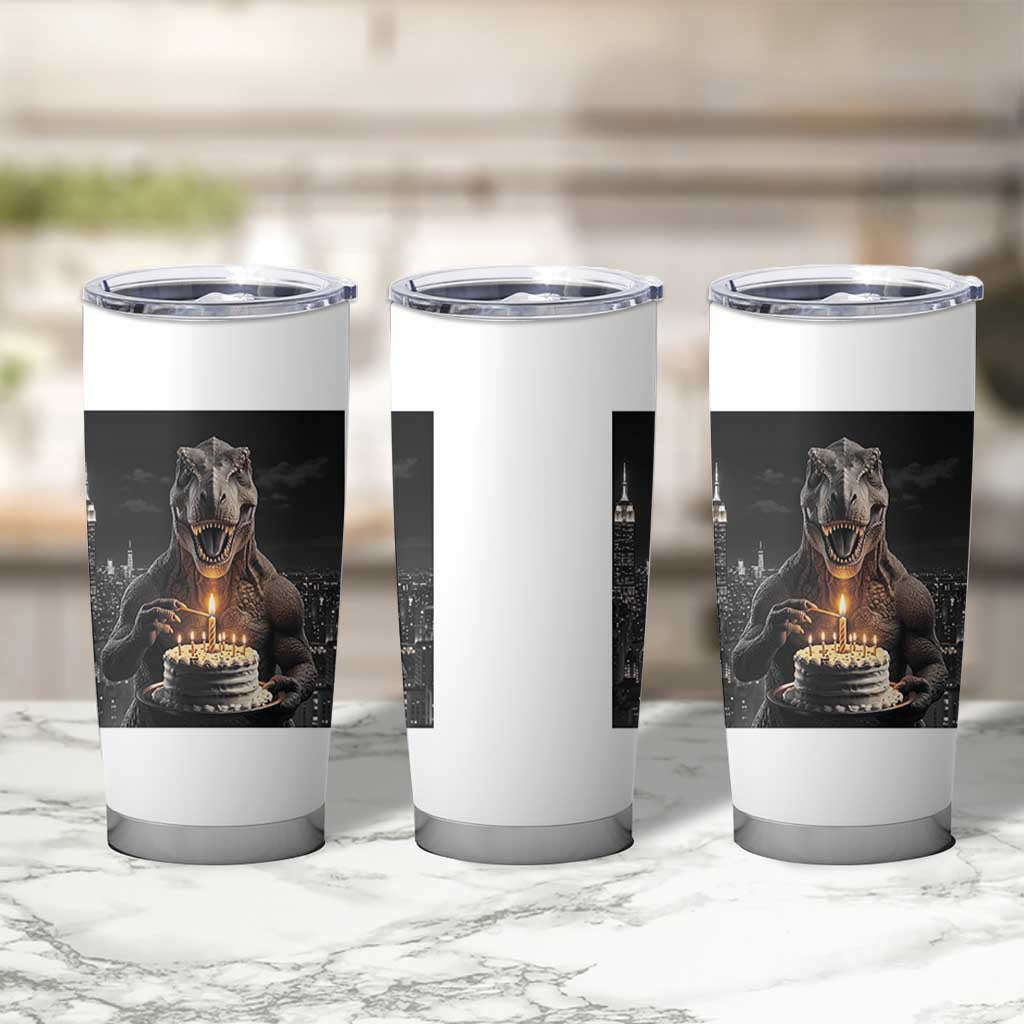 Funny Birthday Dinosaur Tumbler Cup Prehistoric Party Celebration