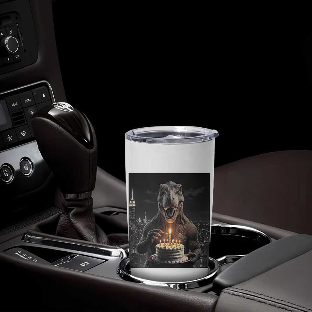 Funny Birthday Dinosaur Tumbler Cup Prehistoric Party Celebration