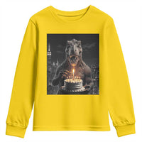 Funny Birthday Dinosaur Youth Sweatshirt Prehistoric Party Celebration