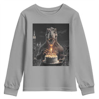 Funny Birthday Dinosaur Youth Sweatshirt Prehistoric Party Celebration