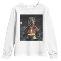 Funny Birthday Dinosaur Youth Sweatshirt Prehistoric Party Celebration