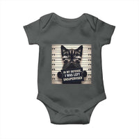 Funny Bad Cat Attitude Baby Onesie In My Defense I Was Left Unsupervised