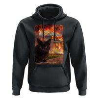 Funny Crazy Cat Selfie Hoodie Bad Kitty Chaos Humor Graphic