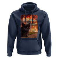 Funny Crazy Cat Selfie Hoodie Bad Kitty Chaos Humor Graphic