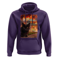 Funny Crazy Cat Selfie Hoodie Bad Kitty Chaos Humor Graphic