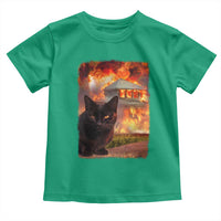 Funny Crazy Cat Selfie Toddler T Shirt Bad Kitty Chaos Humor Graphic