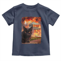 Funny Crazy Cat Selfie Toddler T Shirt Bad Kitty Chaos Humor Graphic