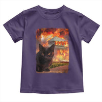 Funny Crazy Cat Selfie Toddler T Shirt Bad Kitty Chaos Humor Graphic