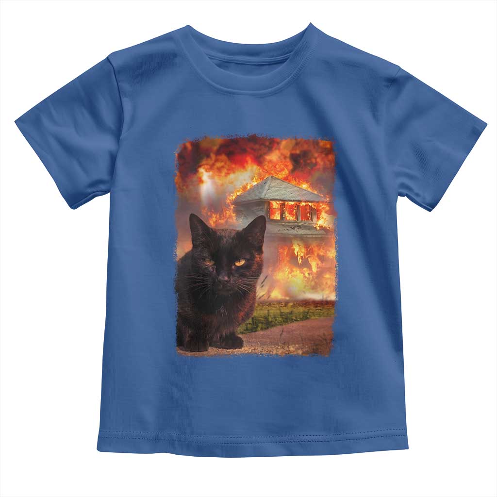 Funny Crazy Cat Selfie Toddler T Shirt Bad Kitty Chaos Humor Graphic