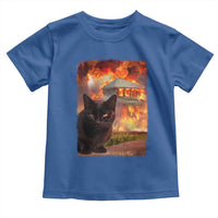 Funny Crazy Cat Selfie Toddler T Shirt Bad Kitty Chaos Humor Graphic