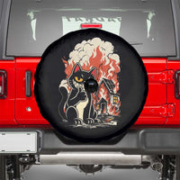 Funny Trouble Maker Cat Spare Tire Cover Cute Mischief Graphic Gift For Cat Lover