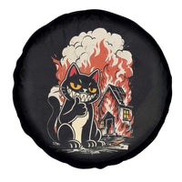Funny Trouble Maker Cat Spare Tire Cover Cute Mischief Graphic Gift For Cat Lover