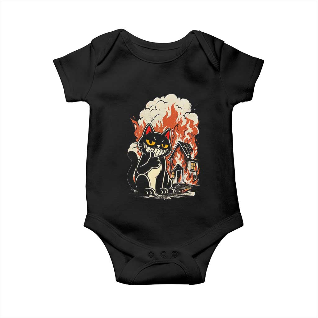 Funny Trouble Maker Cat Baby Onesie Cute Mischief Graphic Gift For Cat Lover