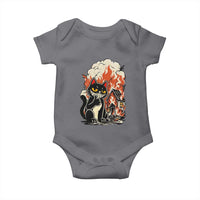 Funny Trouble Maker Cat Baby Onesie Cute Mischief Graphic Gift For Cat Lover