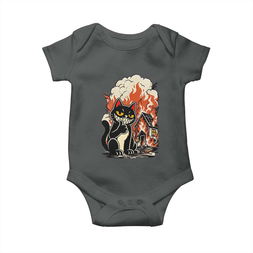 Funny Trouble Maker Cat Baby Onesie Cute Mischief Graphic Gift For Cat Lover