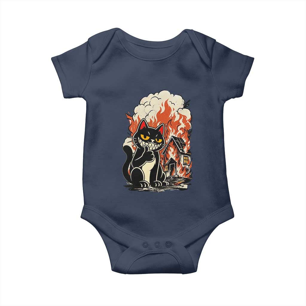 Funny Trouble Maker Cat Baby Onesie Cute Mischief Graphic Gift For Cat Lover