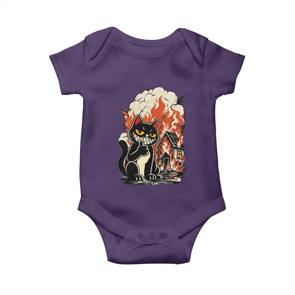 Funny Trouble Maker Cat Baby Onesie Cute Mischief Graphic Gift For Cat Lover