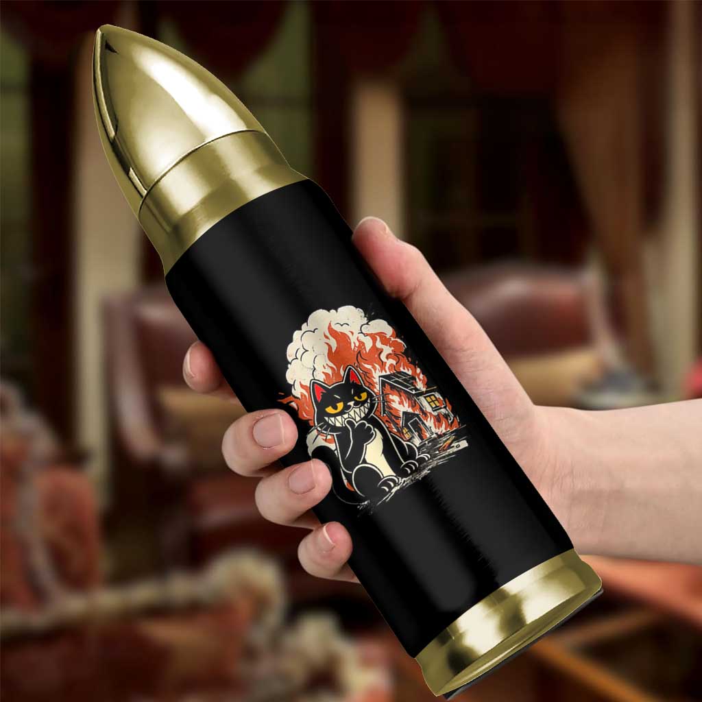 Funny Trouble Maker Cat Bullet Tumbler Cute Mischief Graphic Gift For Cat Lover