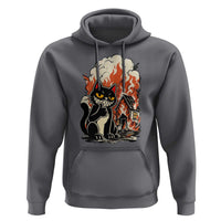 Funny Trouble Maker Cat Hoodie Cute Mischief Graphic Gift For Cat Lover