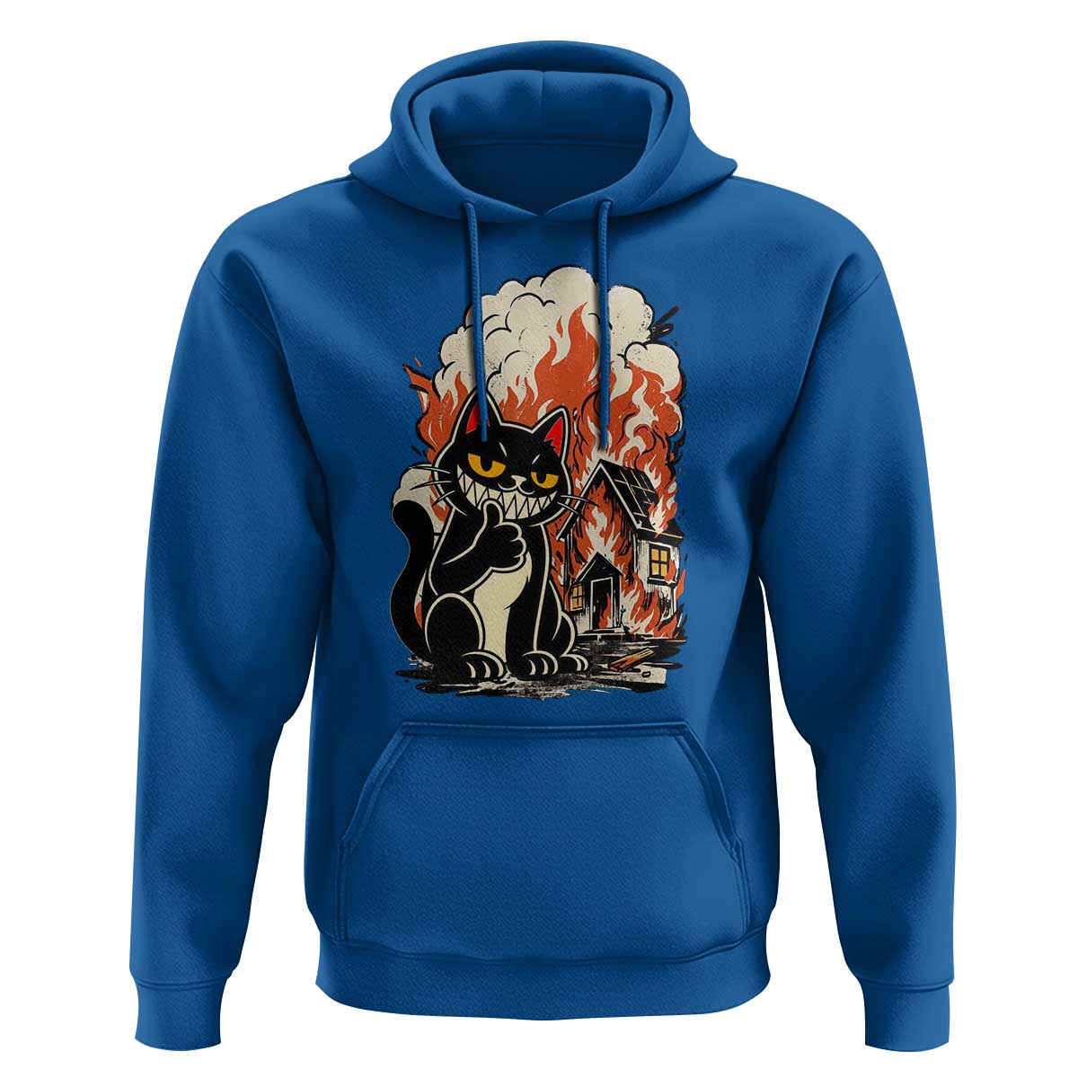Funny Trouble Maker Cat Hoodie Cute Mischief Graphic Gift For Cat Lover