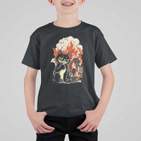 Funny Trouble Maker Cat T Shirt For Kid Cute Mischief Graphic Gift For Cat Lover