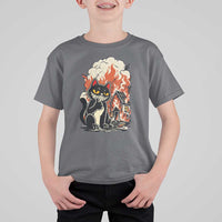 Funny Trouble Maker Cat T Shirt For Kid Cute Mischief Graphic Gift For Cat Lover