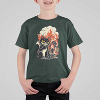 Funny Trouble Maker Cat T Shirt For Kid Cute Mischief Graphic Gift For Cat Lover