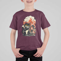 Funny Trouble Maker Cat T Shirt For Kid Cute Mischief Graphic Gift For Cat Lover