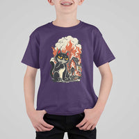 Funny Trouble Maker Cat T Shirt For Kid Cute Mischief Graphic Gift For Cat Lover