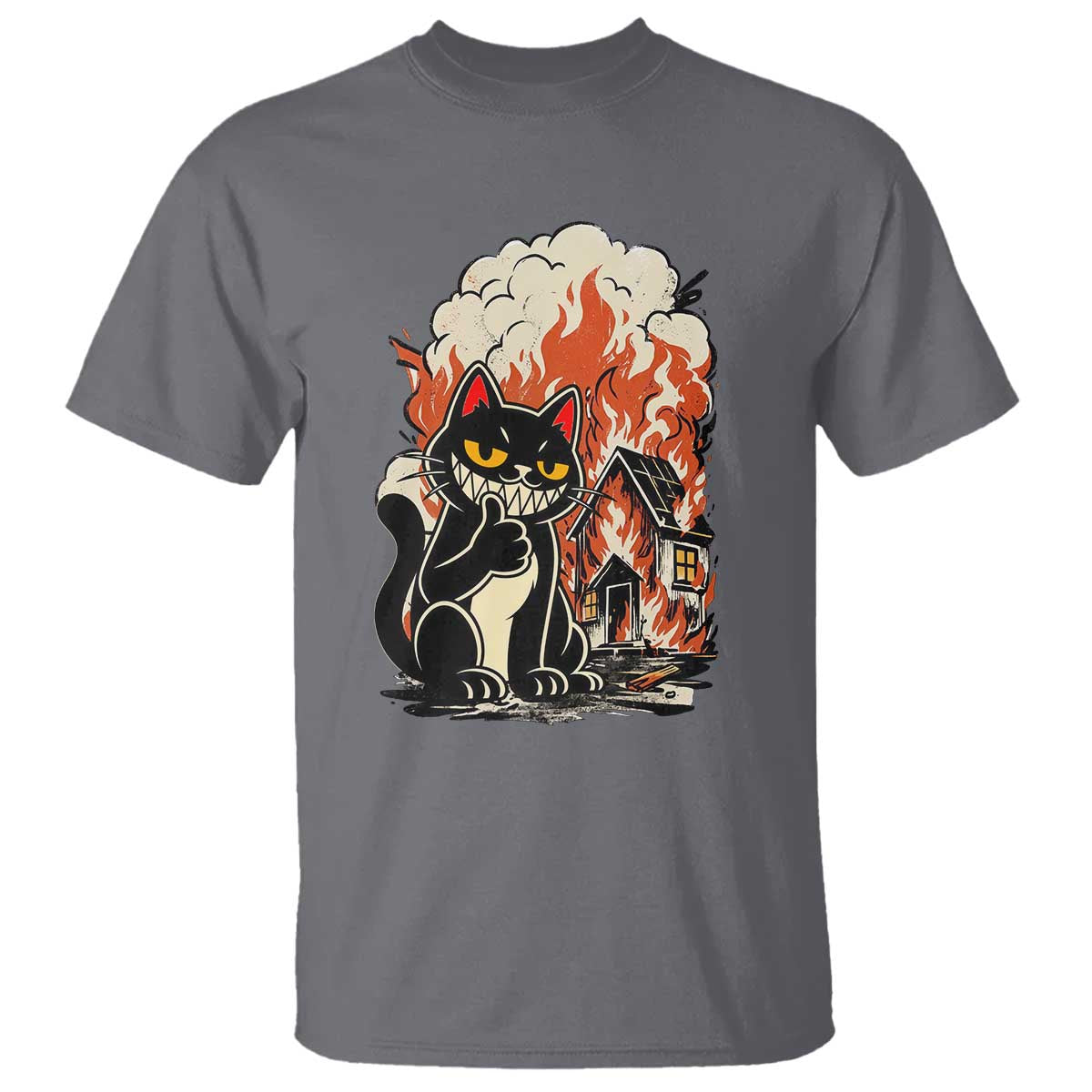 Funny Trouble Maker Cat T Shirt Cute Mischief Graphic Gift For Cat Lover