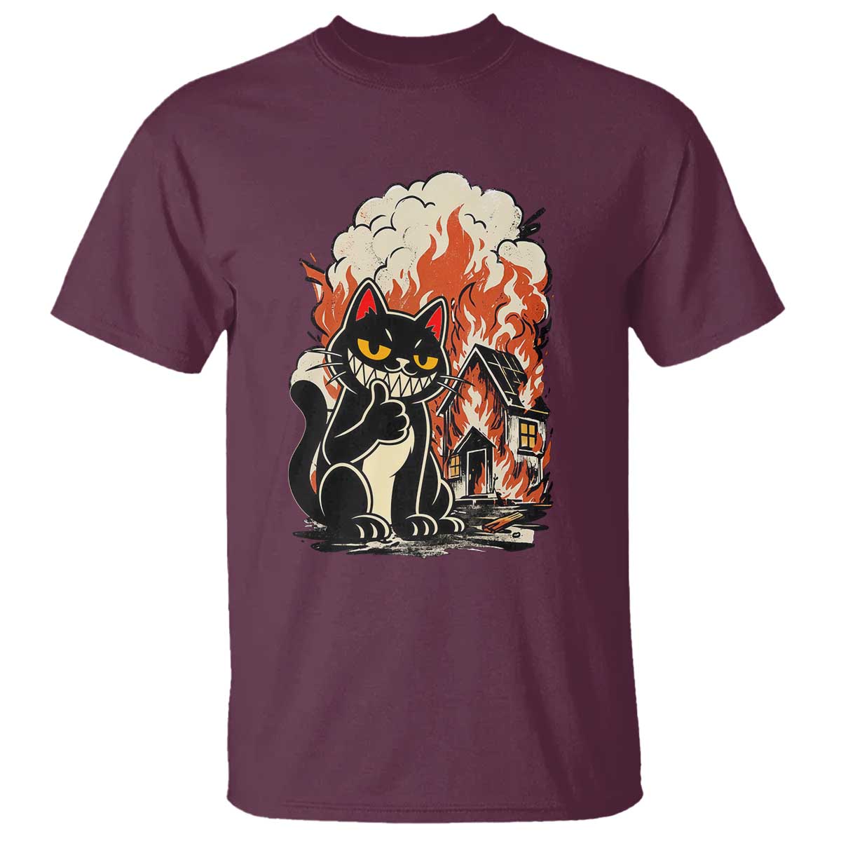Funny Trouble Maker Cat T Shirt Cute Mischief Graphic Gift For Cat Lover