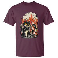 Funny Trouble Maker Cat T Shirt Cute Mischief Graphic Gift For Cat Lover