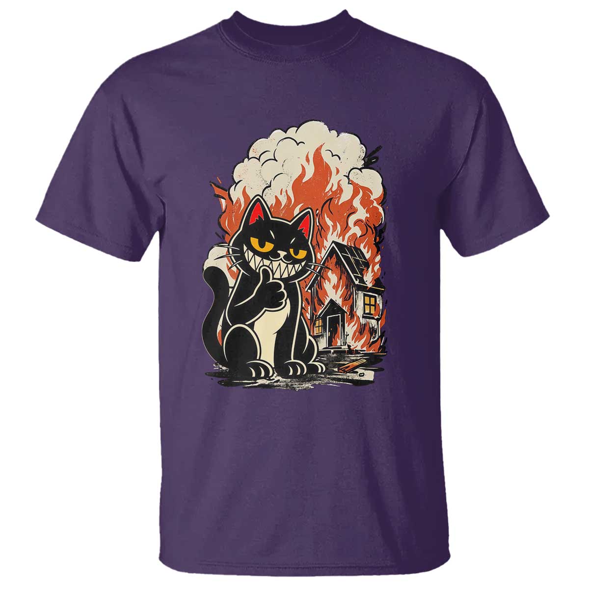 Funny Trouble Maker Cat T Shirt Cute Mischief Graphic Gift For Cat Lover