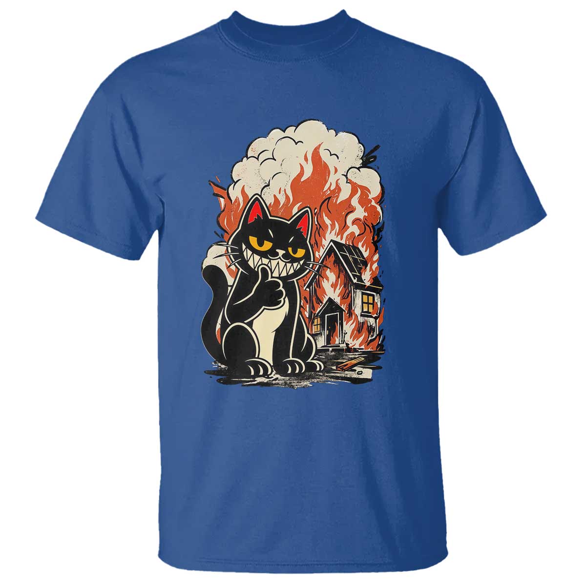 Funny Trouble Maker Cat T Shirt Cute Mischief Graphic Gift For Cat Lover