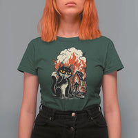 Funny Trouble Maker Cat T Shirt For Women Cute Mischief Graphic Gift For Cat Lover