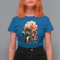Funny Trouble Maker Cat T Shirt For Women Cute Mischief Graphic Gift For Cat Lover