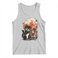Funny Trouble Maker Cat Tank Top Cute Mischief Graphic Gift For Cat Lover