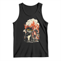 Funny Trouble Maker Cat Tank Top Cute Mischief Graphic Gift For Cat Lover