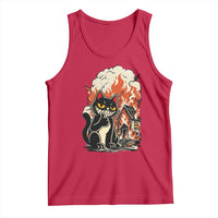 Funny Trouble Maker Cat Tank Top Cute Mischief Graphic Gift For Cat Lover