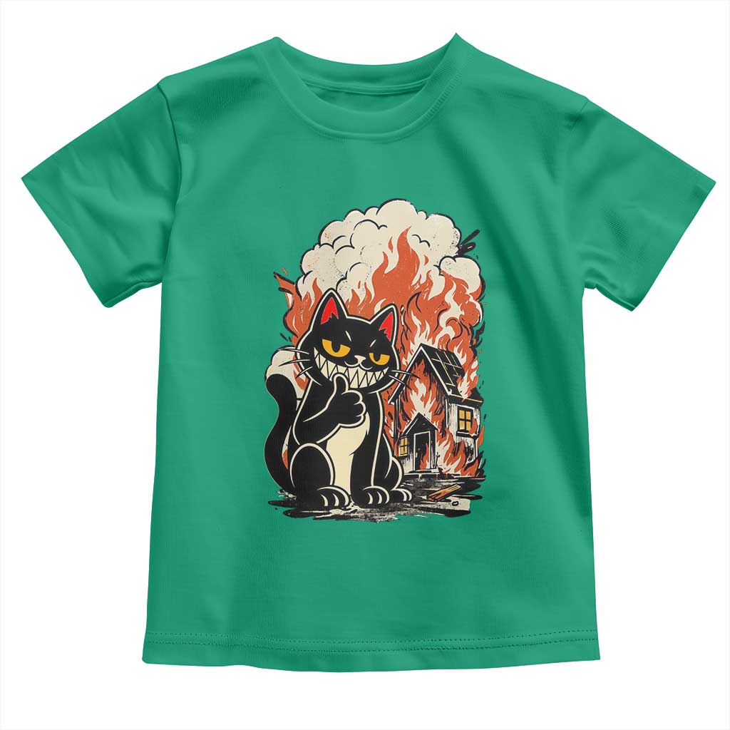 Funny Trouble Maker Cat Toddler T Shirt Cute Mischief Graphic Gift For Cat Lover