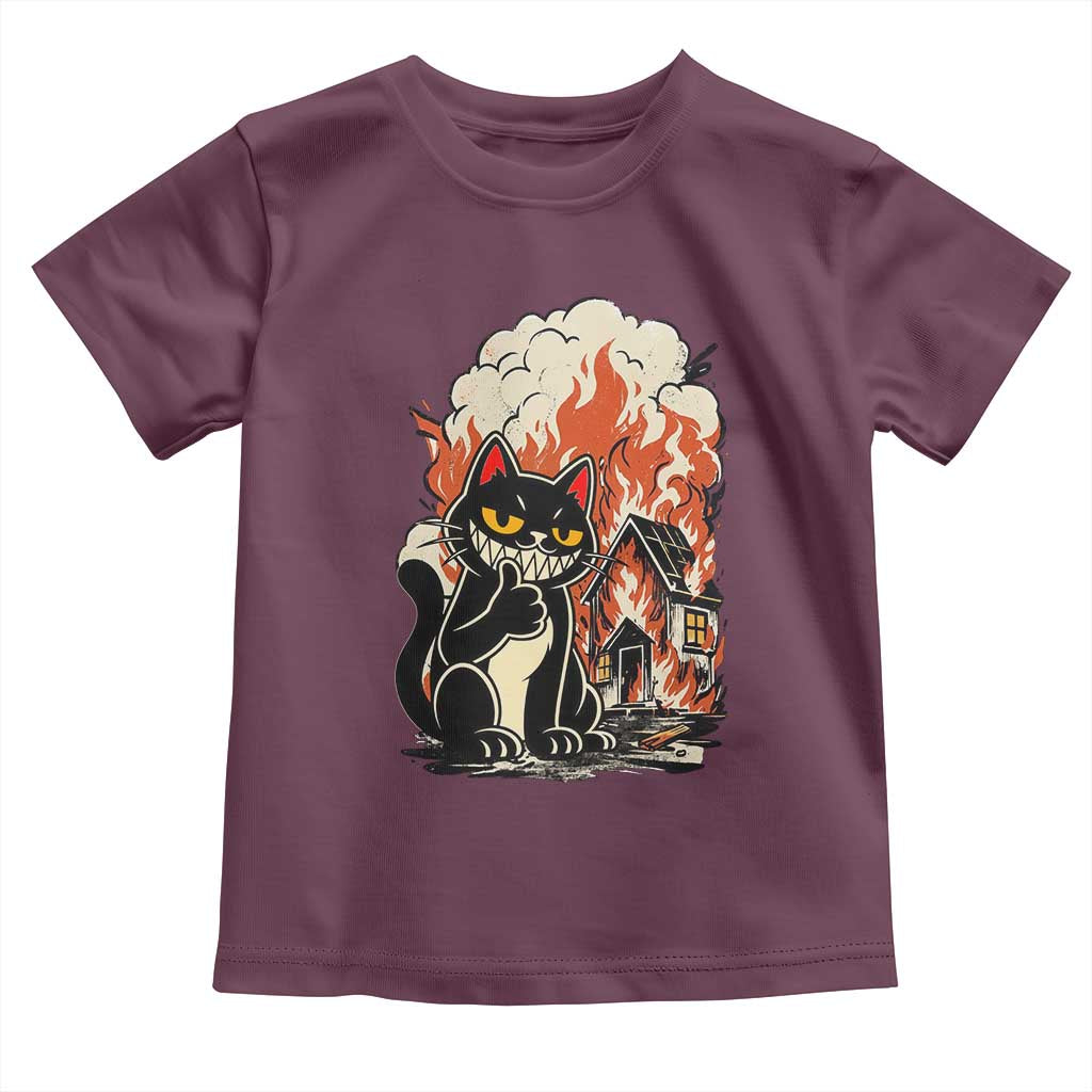 Funny Trouble Maker Cat Toddler T Shirt Cute Mischief Graphic Gift For Cat Lover