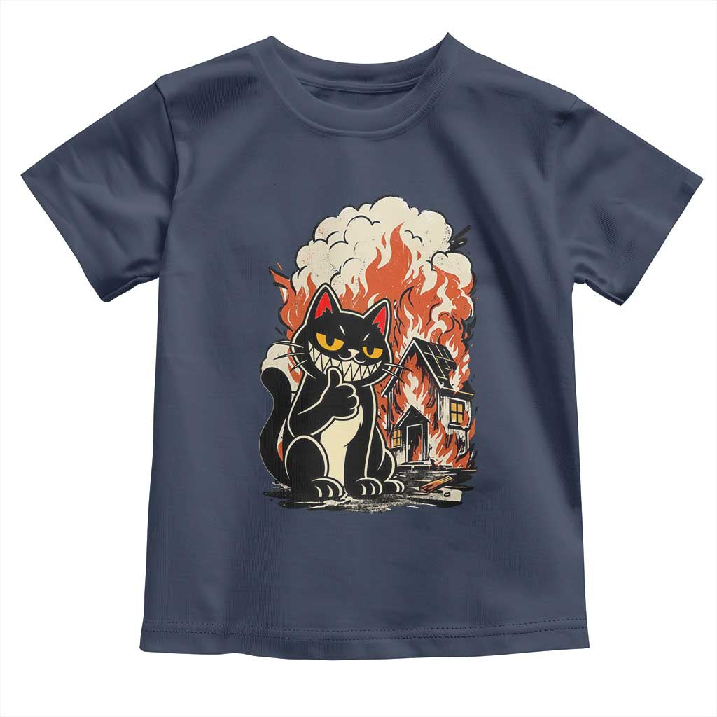 Funny Trouble Maker Cat Toddler T Shirt Cute Mischief Graphic Gift For Cat Lover