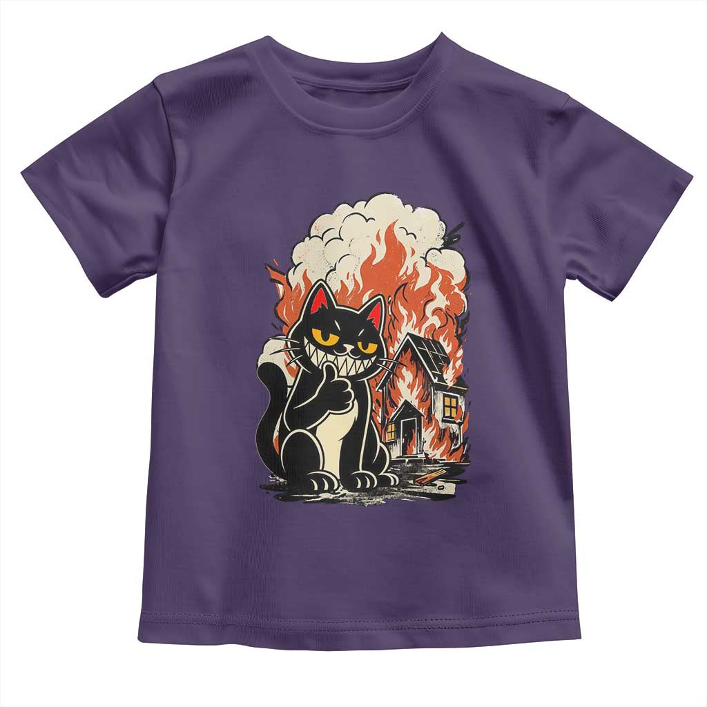 Funny Trouble Maker Cat Toddler T Shirt Cute Mischief Graphic Gift For Cat Lover